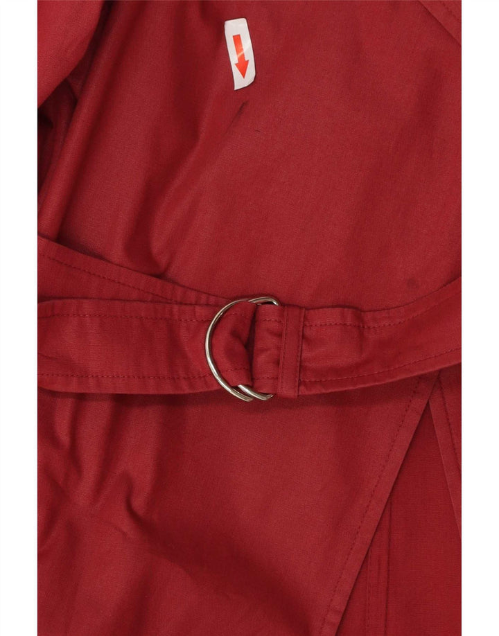 Sealup Dame Trench Coat UK 16 Large Burgundy Polyester