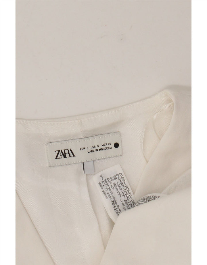 Zara Damevest UK 10 Small White Polyester