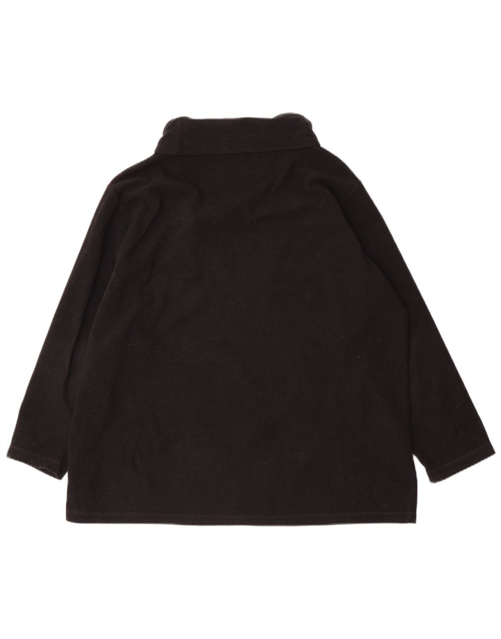 Marks & Spencer Dame Oversized Fleece Jumper UK 18 XL Sort Polyester
