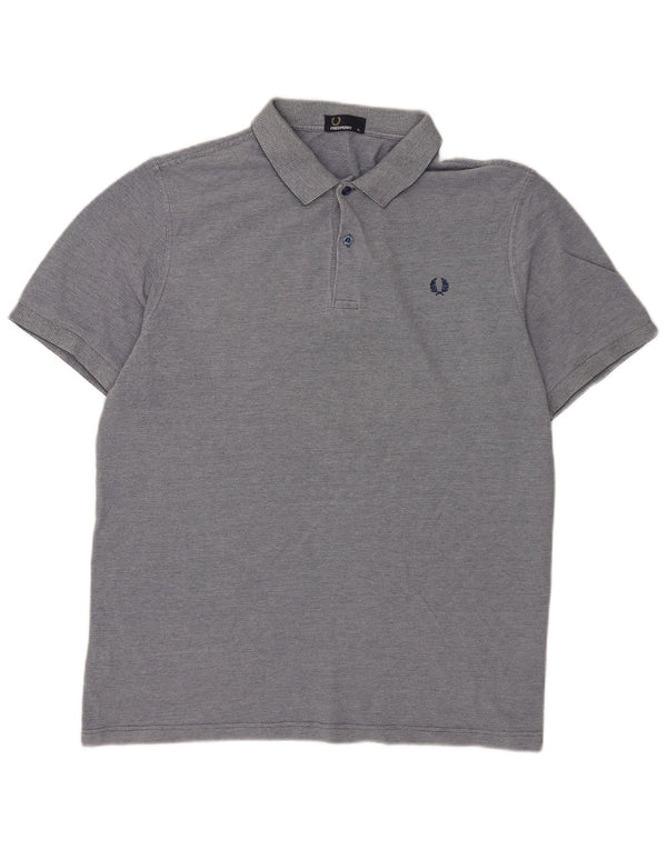 Fred Perry herre poloshirt XL blå bomuld