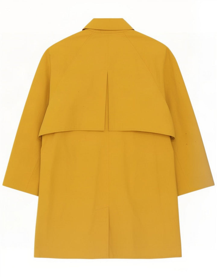 Vintage Womens Trench Coat IT 42 Medium Yellow