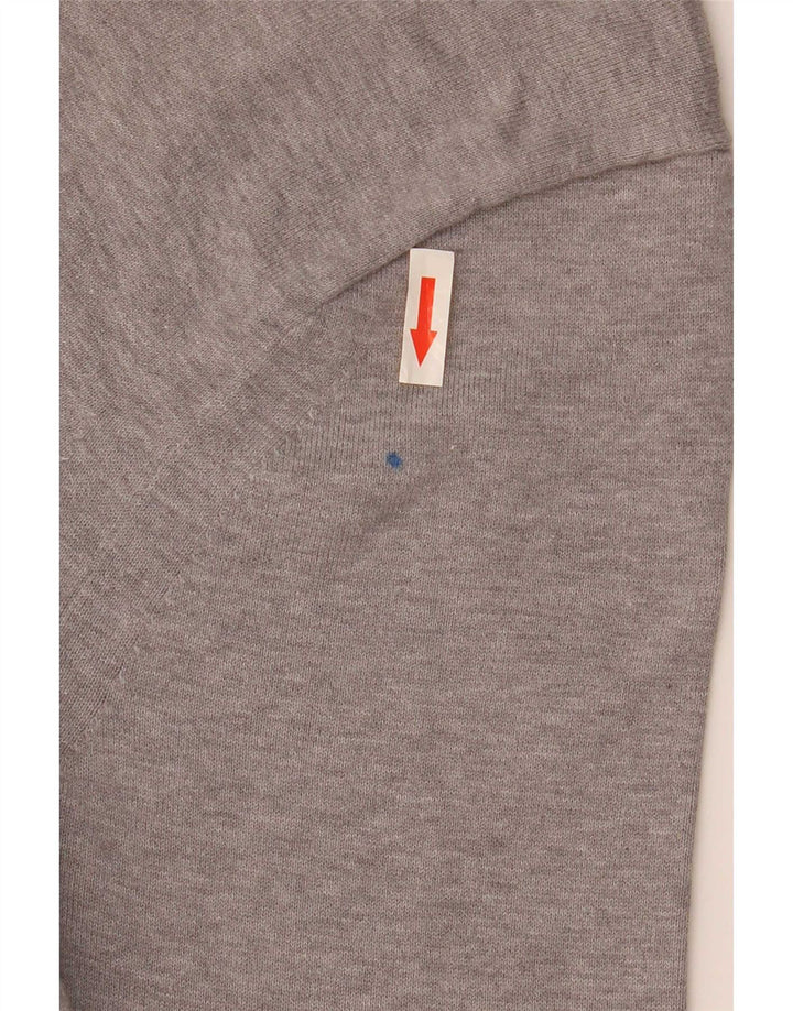 Tommy Hilfiger Herre sweater med rund hals, lille grå bomuld