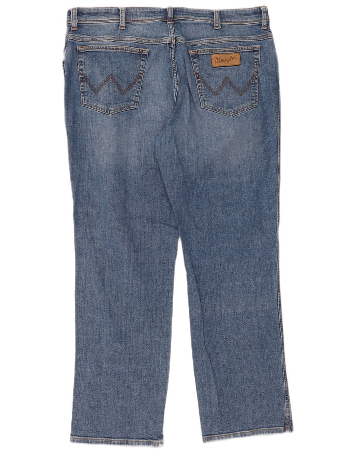 Wrangler Herre Texas Straight Jeans W40 L30 Blå Bomuld