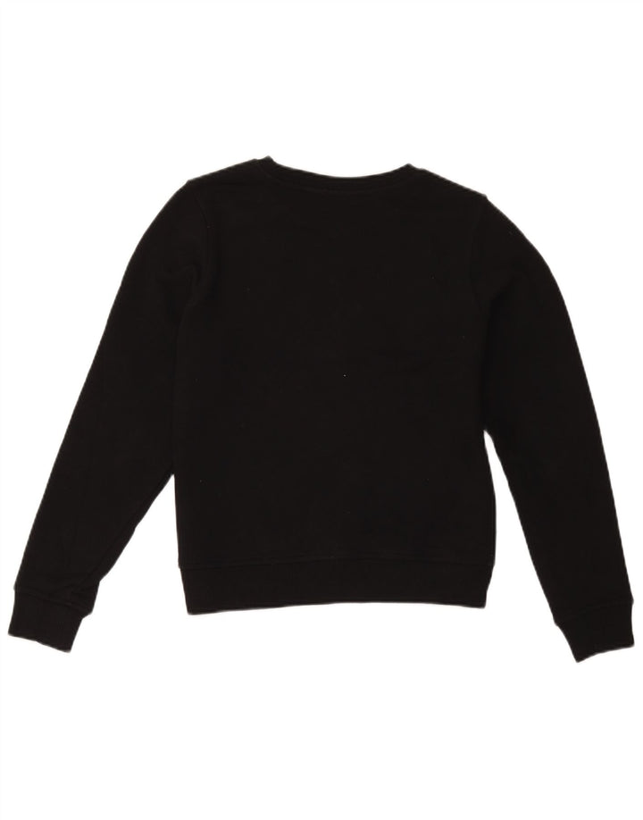 Oasis Dame Sweatshirt Jumper UK 10 Lille sort stribet bomuld