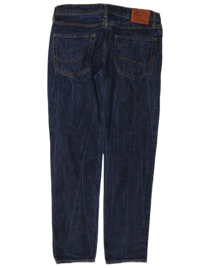 Jack & Jones Herre Slim Jeans W32 L32 Marineblå Bomuld