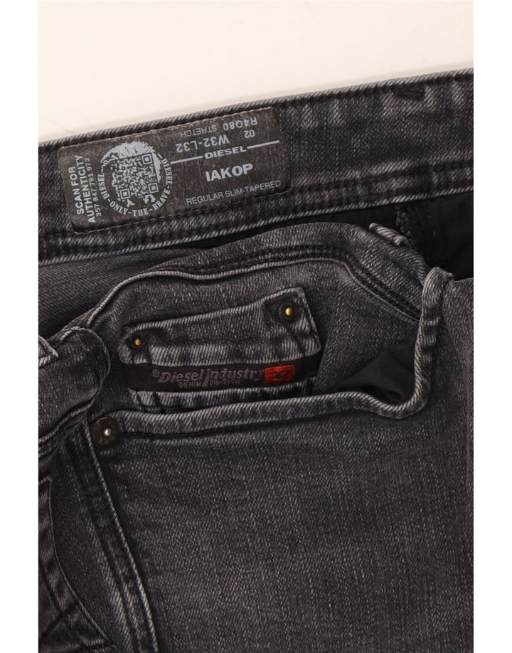 DIESEL Womens Iakop Regular Slim Tapered Jeans W32 L32 Grey Cotton Vintage Diesel and Second-Hand Diesel from Messina Hembry 