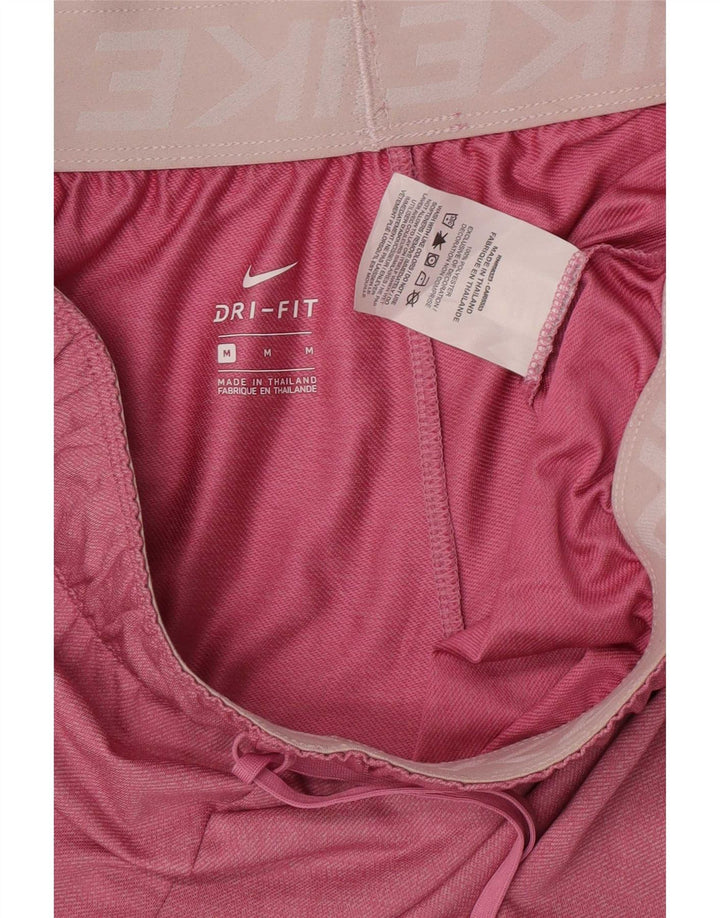Nike Dame Dri Fit sportsshorts UK 14 Medium Pink Polyester