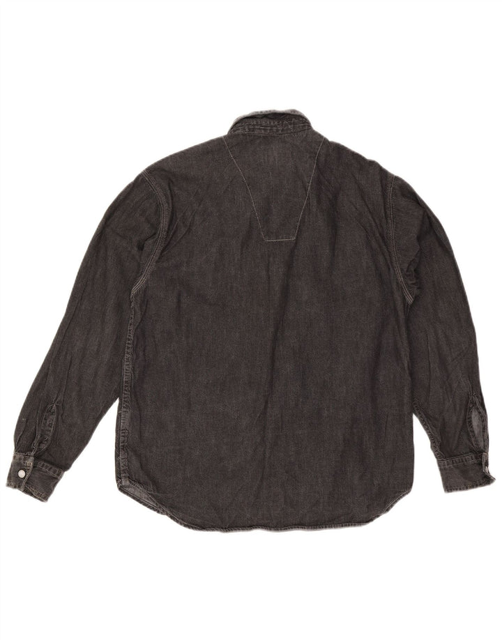 Replay Herre Denim Shirt Lille Grå Bomuld