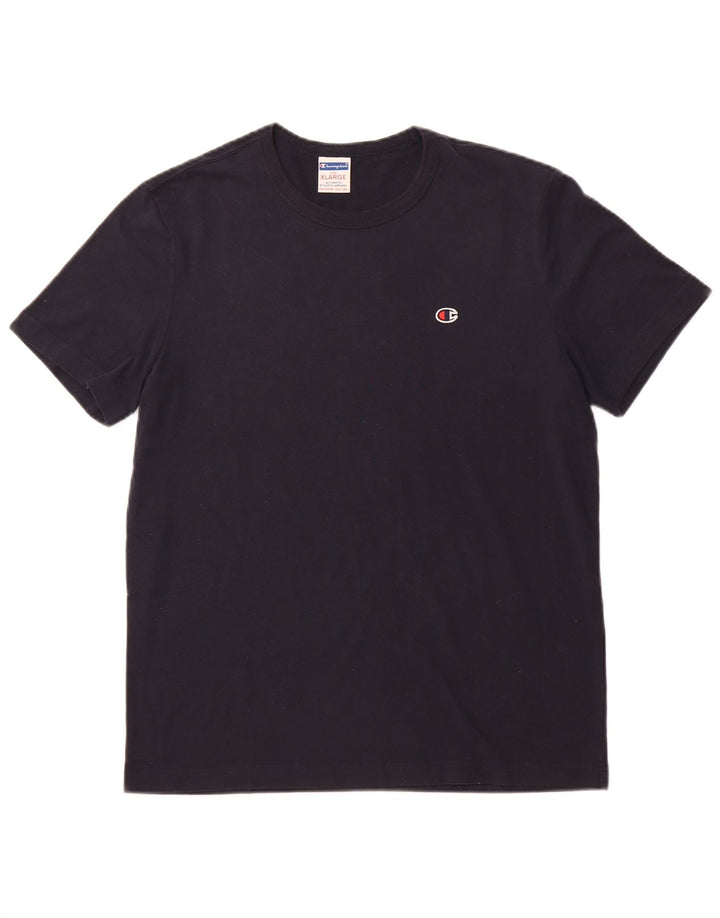 CHAMPION Herre T-Shirt Top XL Marineblå