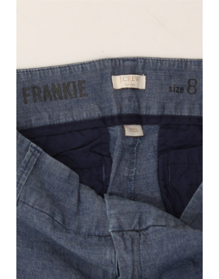 J. CREW Womens Frankie Chino Shorts US 8 Medium W32  Blue Cotton Vintage J. Crew and Second-Hand J. Crew from Messina Hembry 