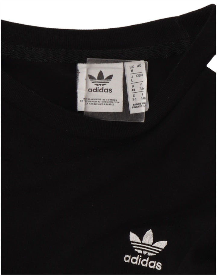 Adidas Dame Top Langærmet UK 8 Lille Sort