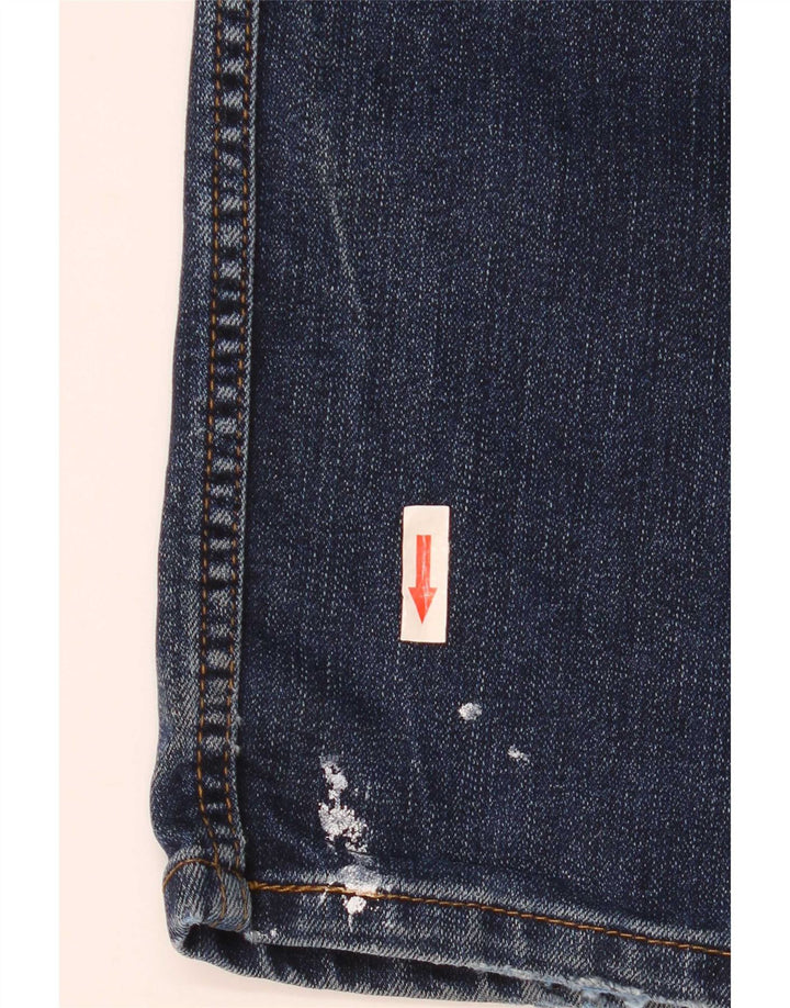 Marks & Spencer Straight Jeans til mænd W34 L33 Blå bomuld