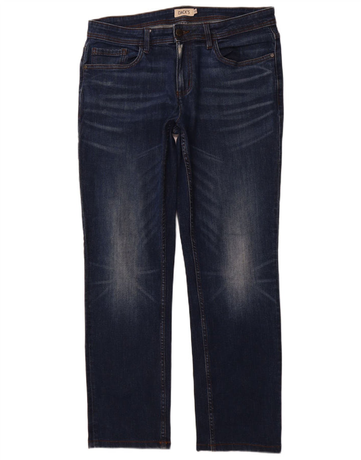DACK'S Straight Jeans til mænd IT 50 Large W34 L31 Marineblå Bomuld