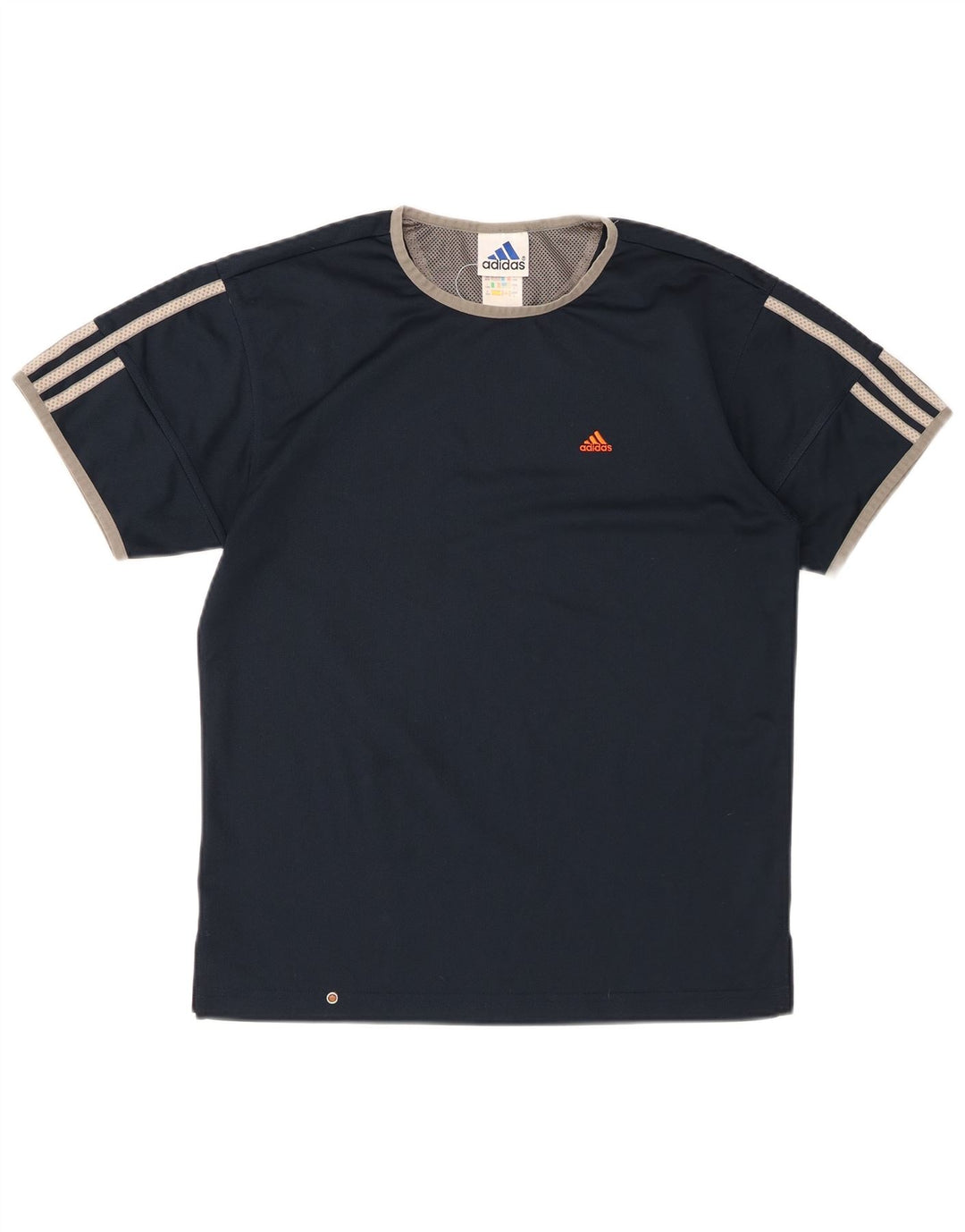 ADIDAS T-shirt til drenge 13-14 år marineblå polyester