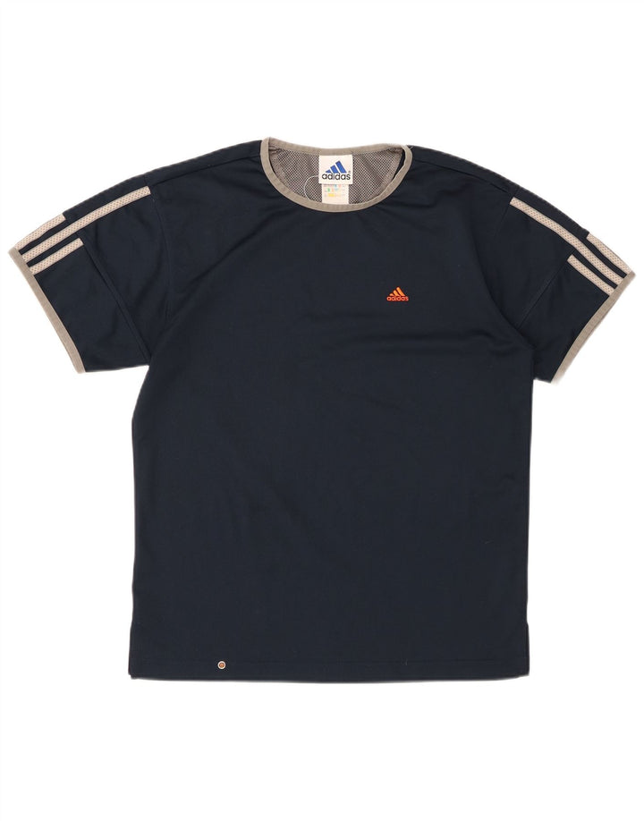 ADIDAS T-shirt til drenge 13-14 år marineblå polyester