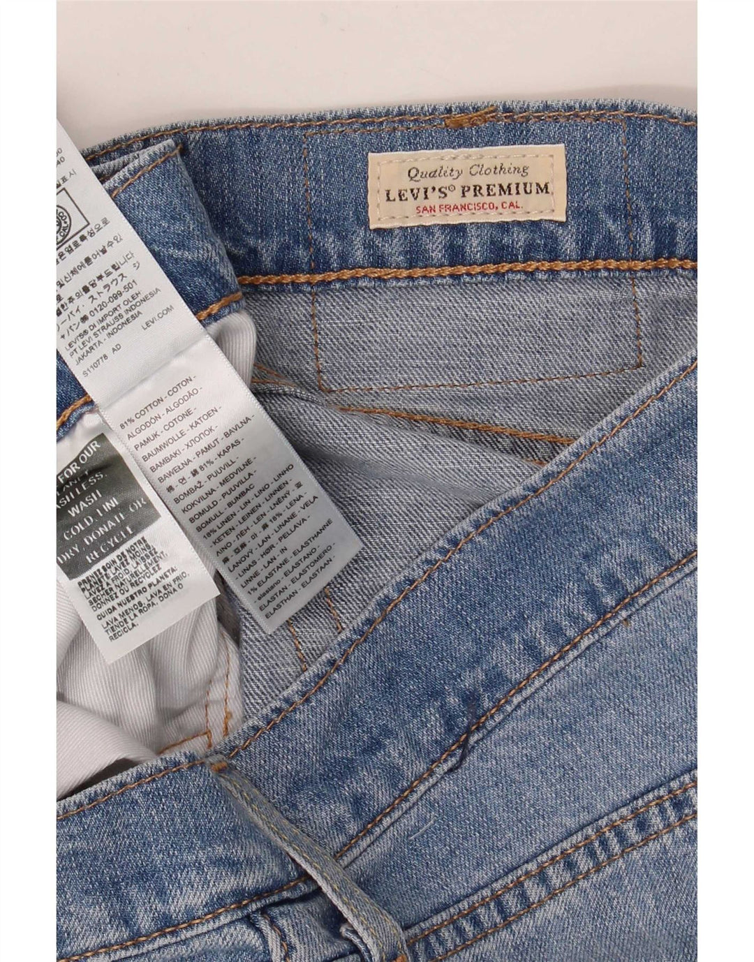 Levi's Herre 511 Slim Jeans W32 L30 Blå Bomuld