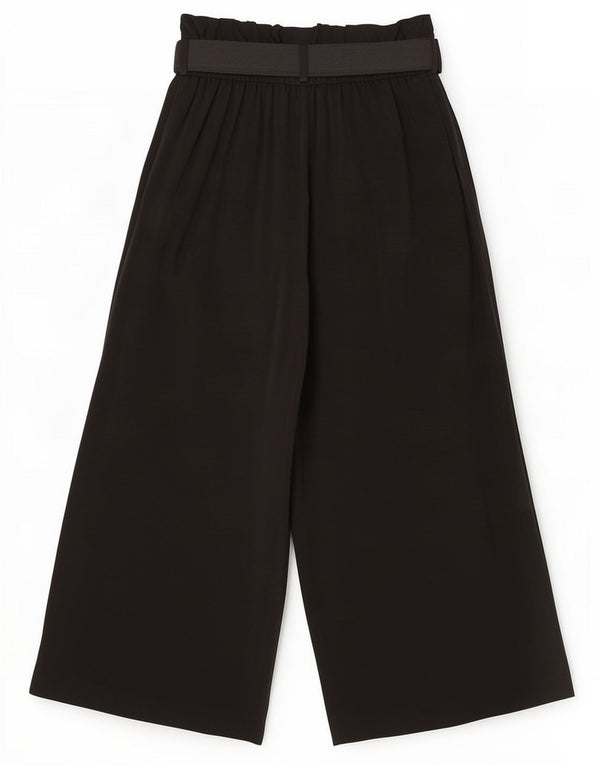 Zara Womens Pegged Cropped Trousers XS W24 L22 Sort