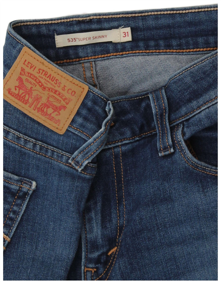 LEVI'S Dame 535 Super Skinny Jeans W31 L26 Blå