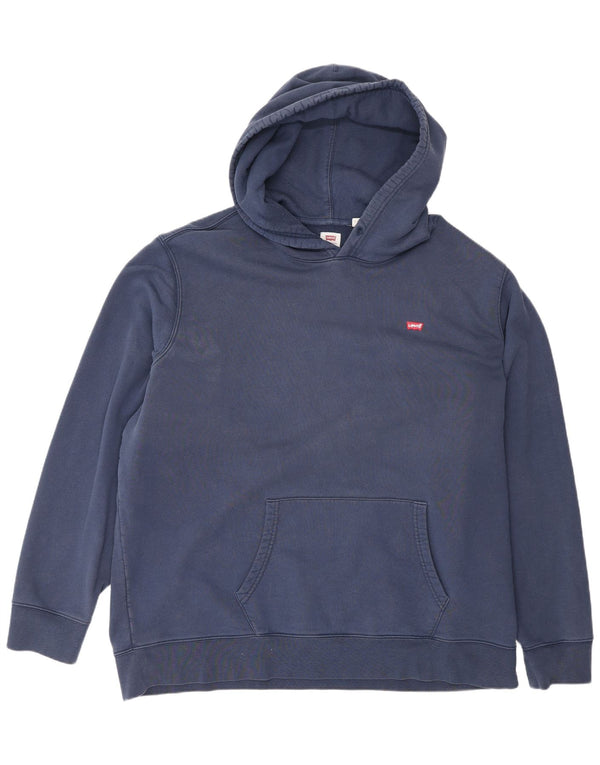 Levi's Standard hættetrøje til mænd 2XL marineblå bomuld