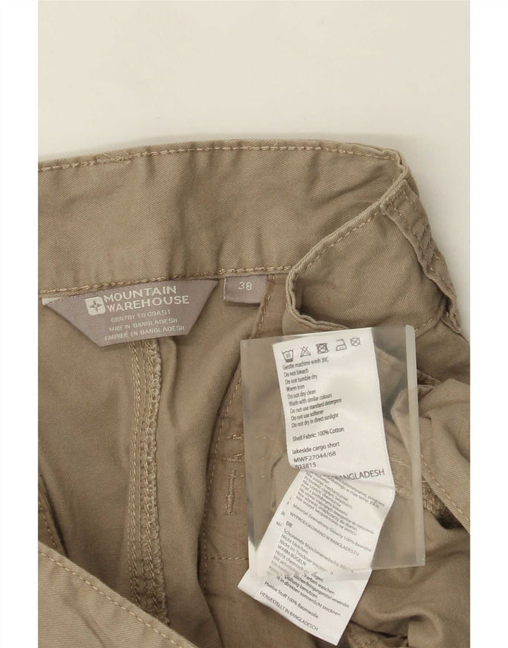 Mountain Warehouse Herre Cargo Shorts W38 XL Khaki Bomuld