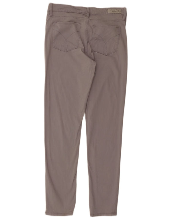 Calvin Klein Dame Skinny Casual Bukser US 10 Medium W30 L31 Grå Bomuld