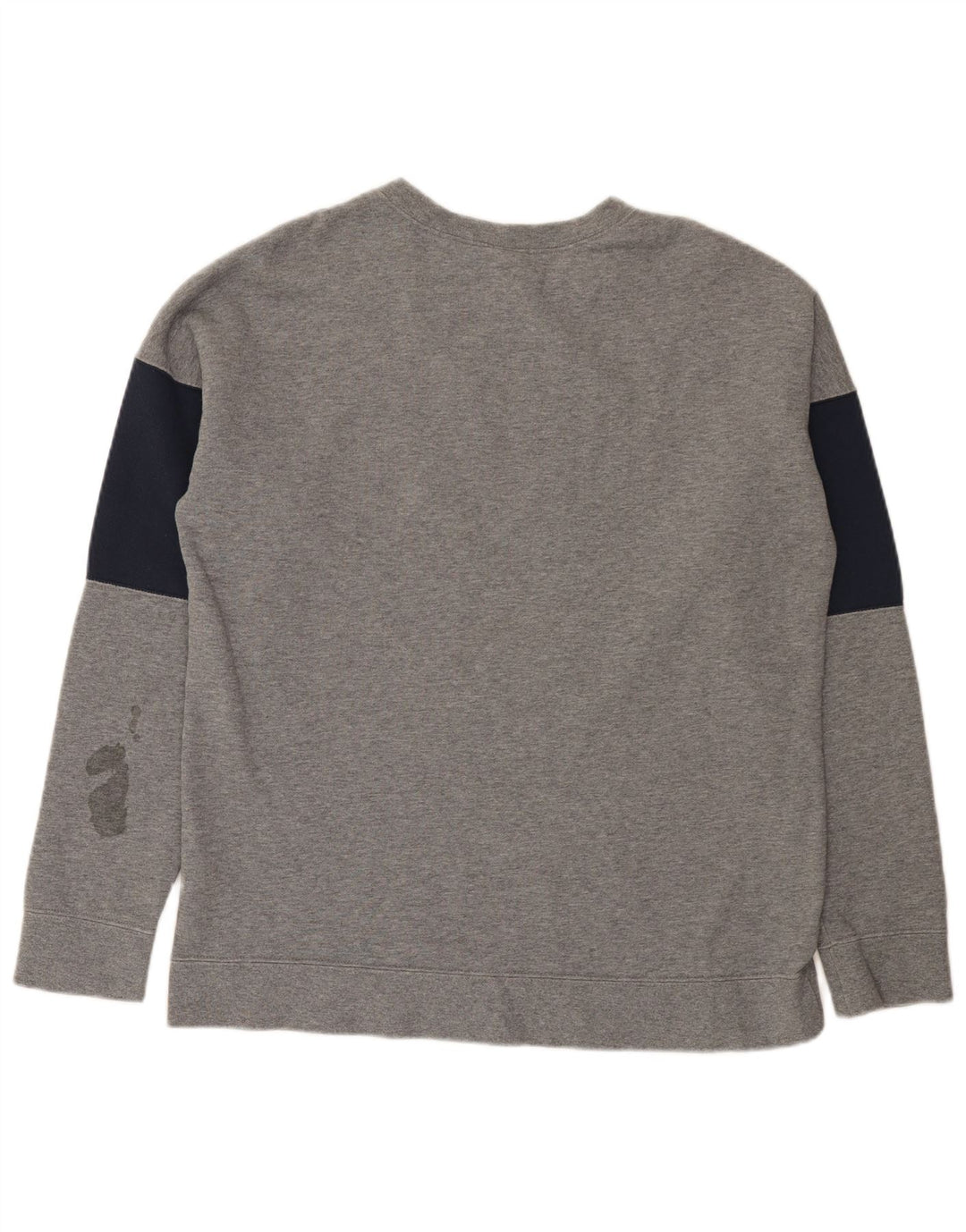 Nike grafisk sweatshirt til mænd, stor grå farveblok bomuld