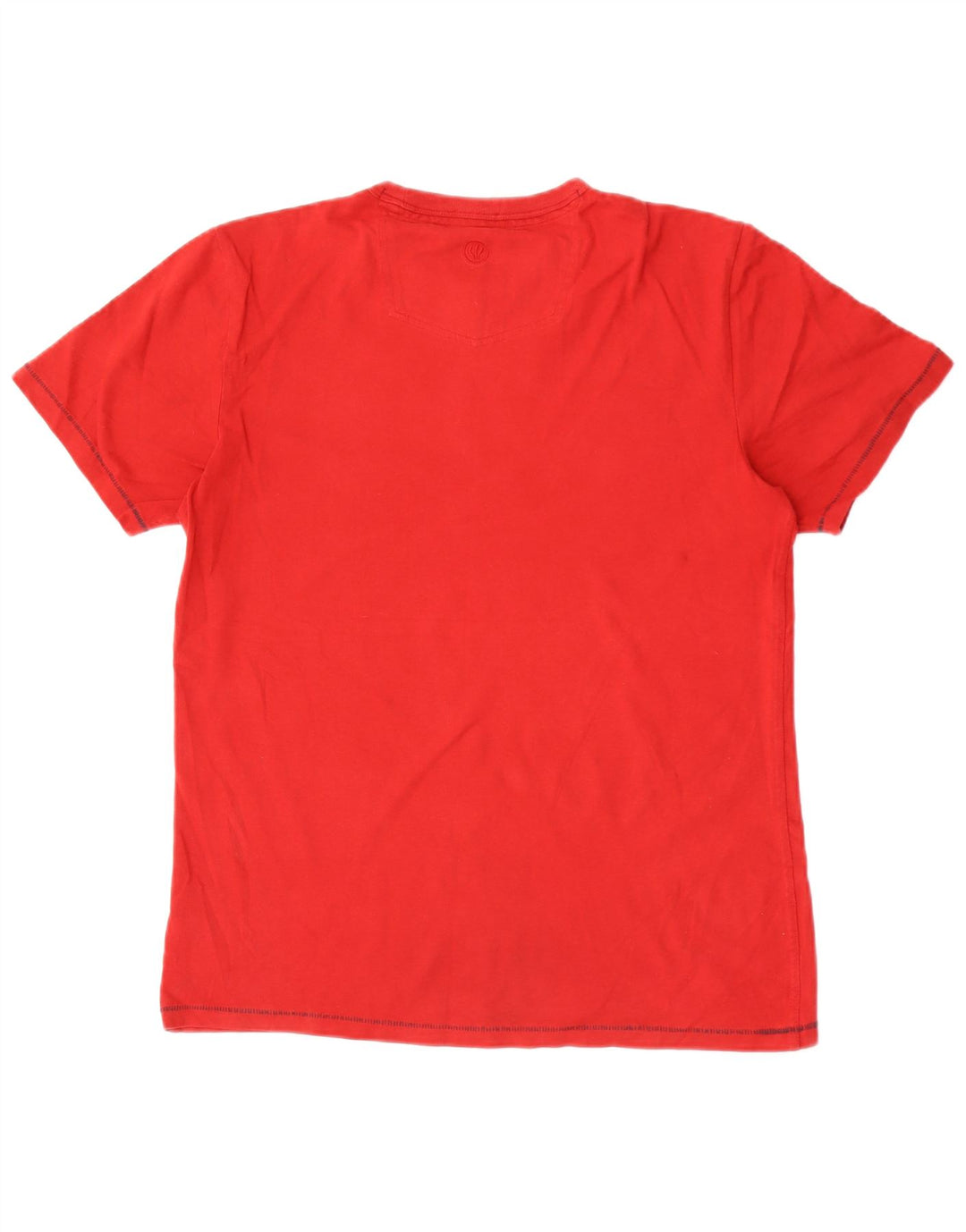 Fat Face Herre grafisk T-shirt Top Medium Rød Bomuld