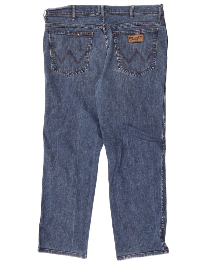 Wrangler Herre Texas Straight Jeans W40 L30 Blå Bomuld