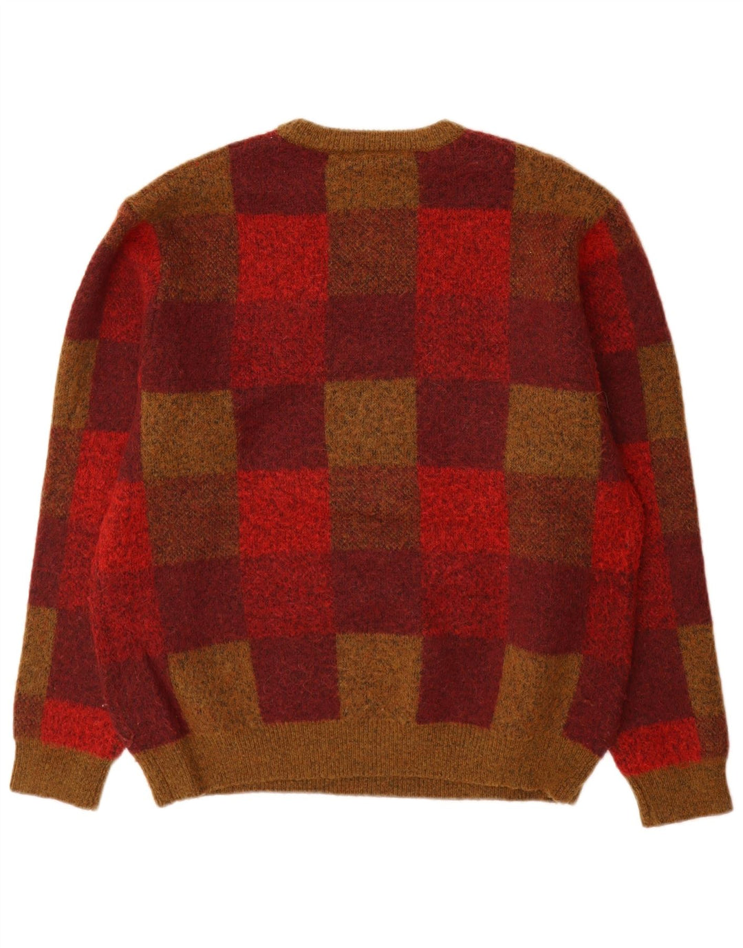 Zara Herre Crew Neck Jumper Sweater Medium Flerfarvet Geometrisk Polyester