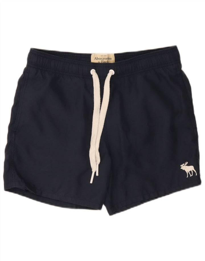Abercrombie & Fitch Badeshorts til mænd Små marineblå polyester