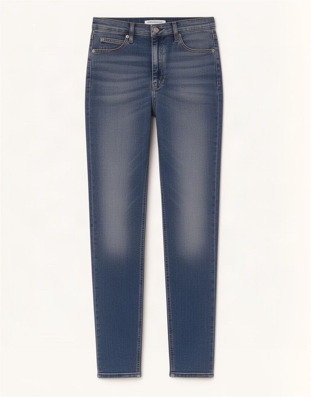 Calvin Klein Dame Slim Jeans W33 L27 Blå Bomuld