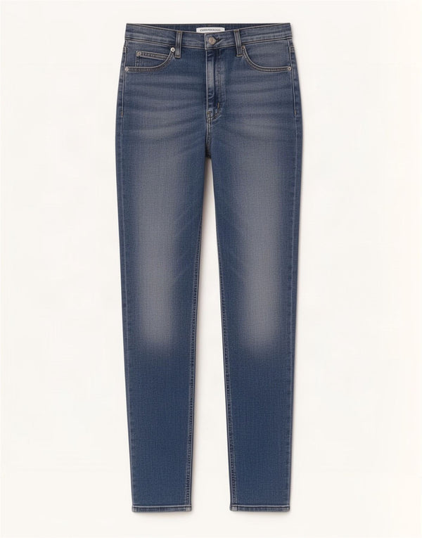 Calvin Klein Dame Slim Jeans W33 L27 Blå Bomuld