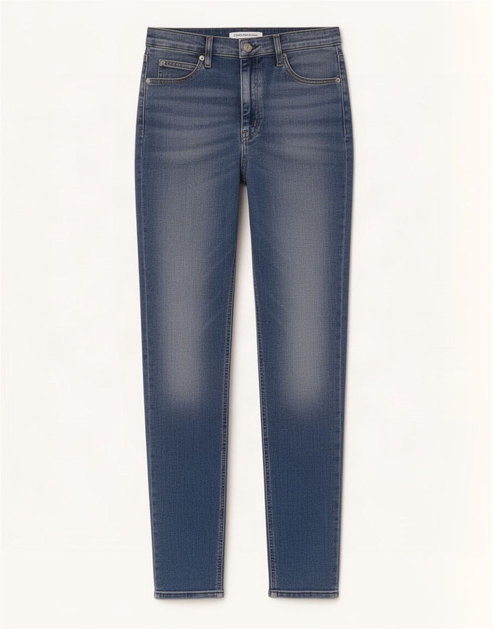 Calvin Klein Dame Slim Jeans W33 L27 Blå Bomuld