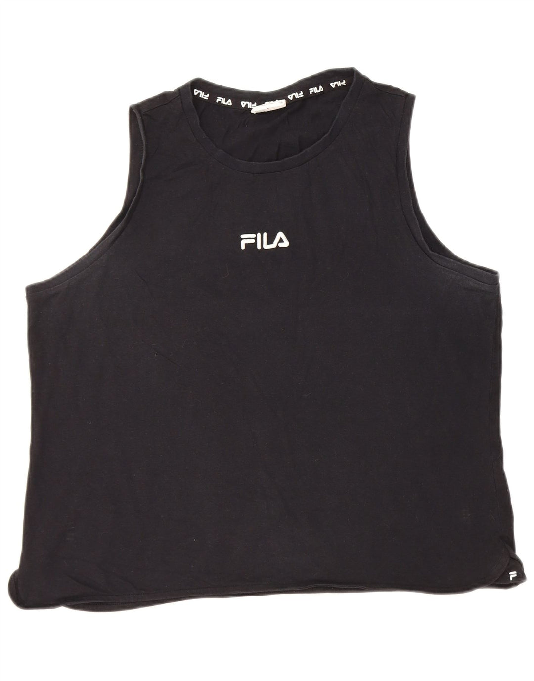 Fila Damevest Top UK 18 XL Sort Bomuld