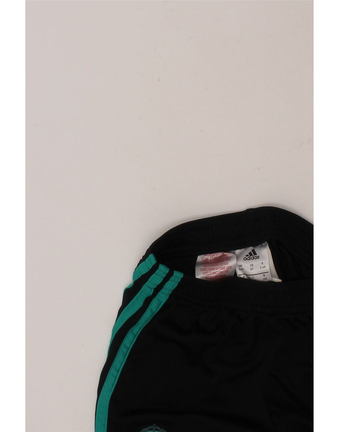 ADIDAS Boys Real Madrid Sport Shorts 3-4 Years Black Polyester Vintage Adidas and Second-Hand Adidas from Messina Hembry 