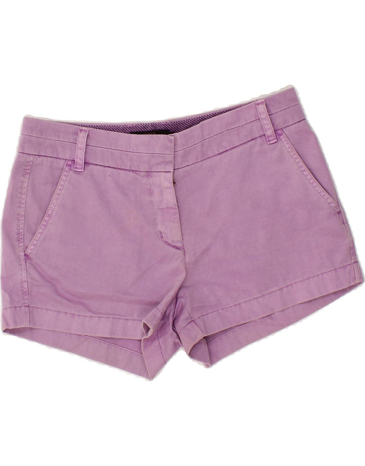 J. CREW Womens Chino Shorts US 4 Small W27  Purple Cotton Vintage J. Crew and Second-Hand J. Crew from Messina Hembry 