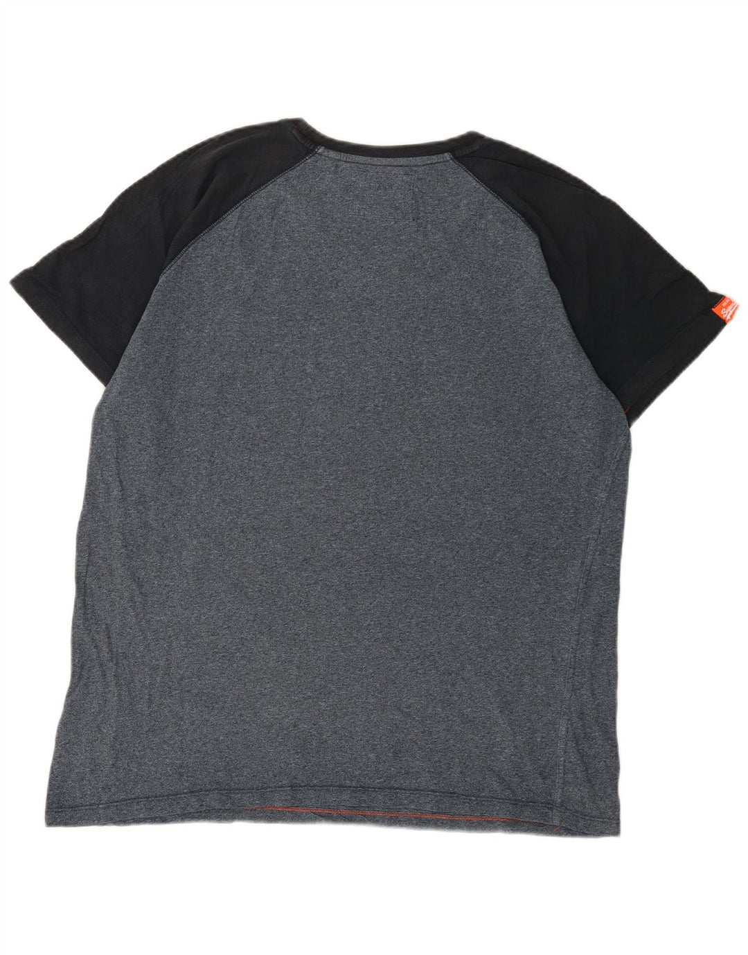 Superdry Herre T-shirt Top 2XL Blå Colourblock Bomuld