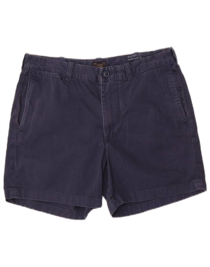 J. Crew Dame Stanton Chino Shorts W31 Mellem marineblå bomuld