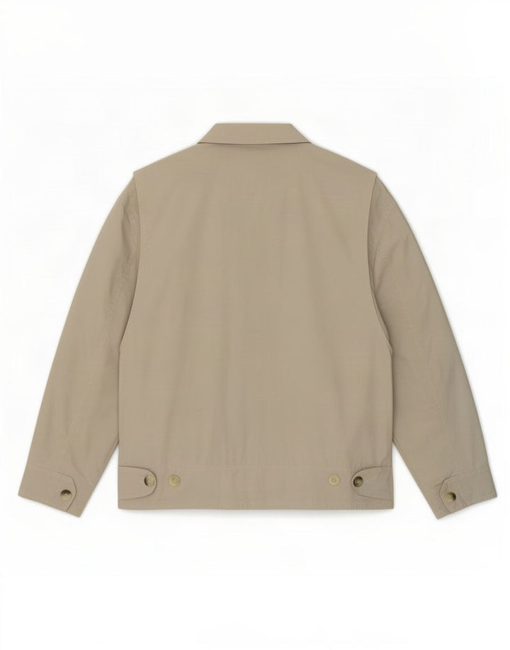 Vintage Bomber Jacket UK 38 Medium Beige Bomuld