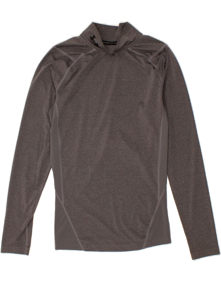 UNDER ARMOUR Womens Heat Gear Pullover Tracksuit Top UK 12 Medium Grey Vintage Under Armour and Second-Hand Under Armour from Messina Hembry 