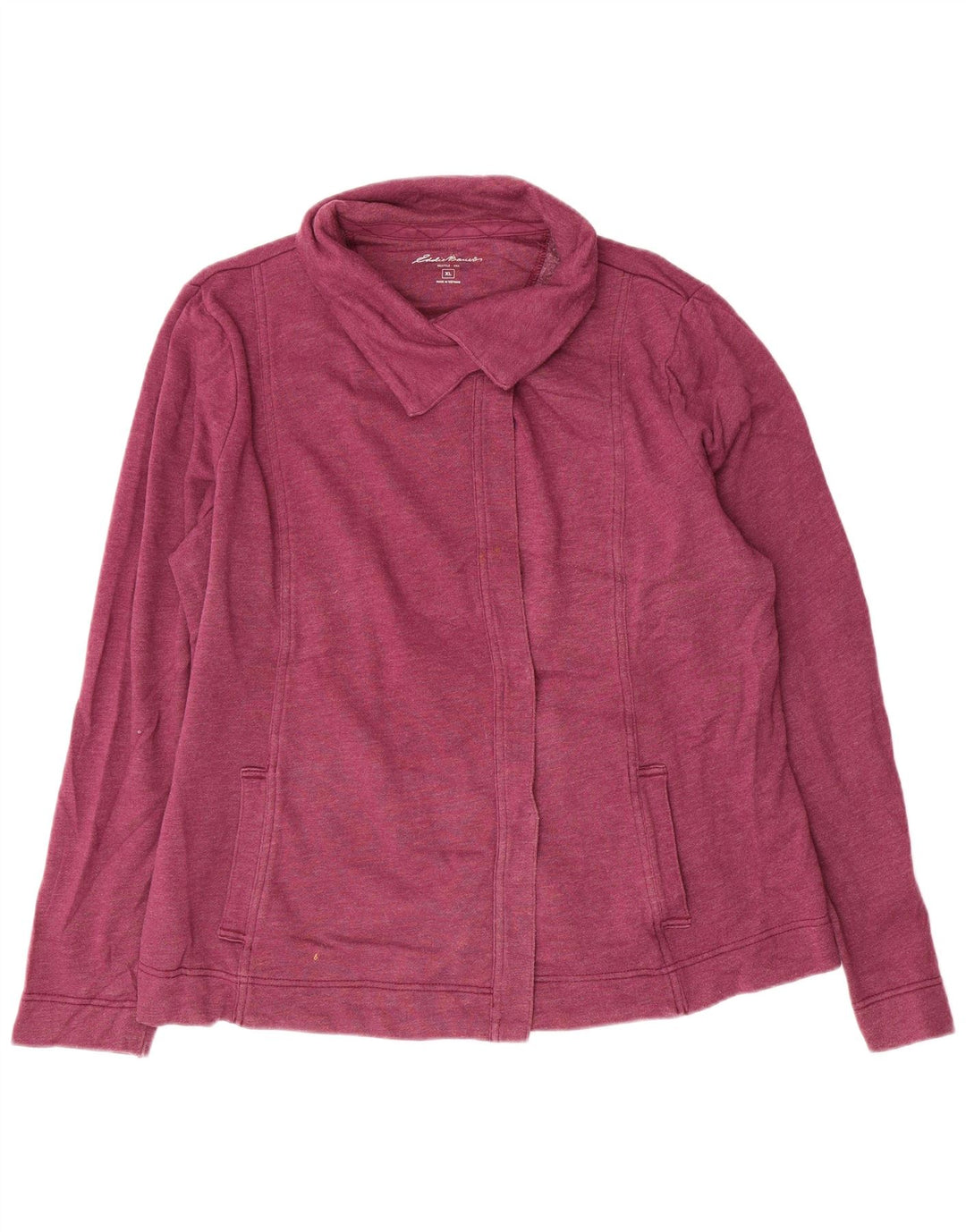 EDDIE BAUER Oversized træningsdragt topjakke til kvinder UK 18 XL Pink Bomuld