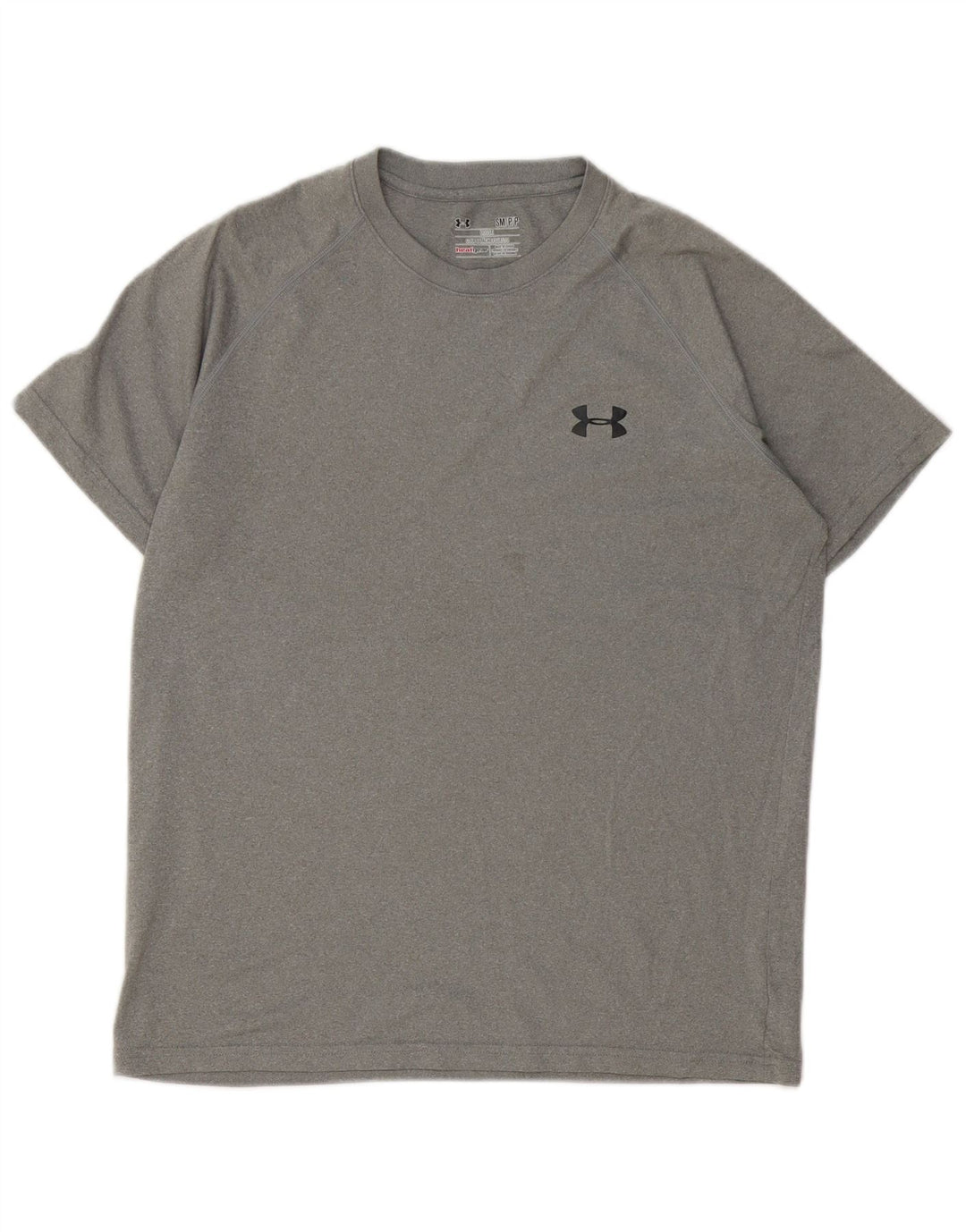 Under Armour Herre Heat Gear T-Shirt Top Lille Grå Flecked