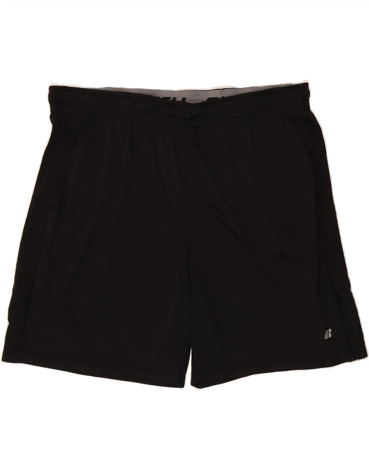 RUSSELL ATHLETIC Mens Dri-Power Sport Shorts XL Black Polyester Vintage Russell Athletic and Second-Hand Russell Athletic from Messina Hembry 
