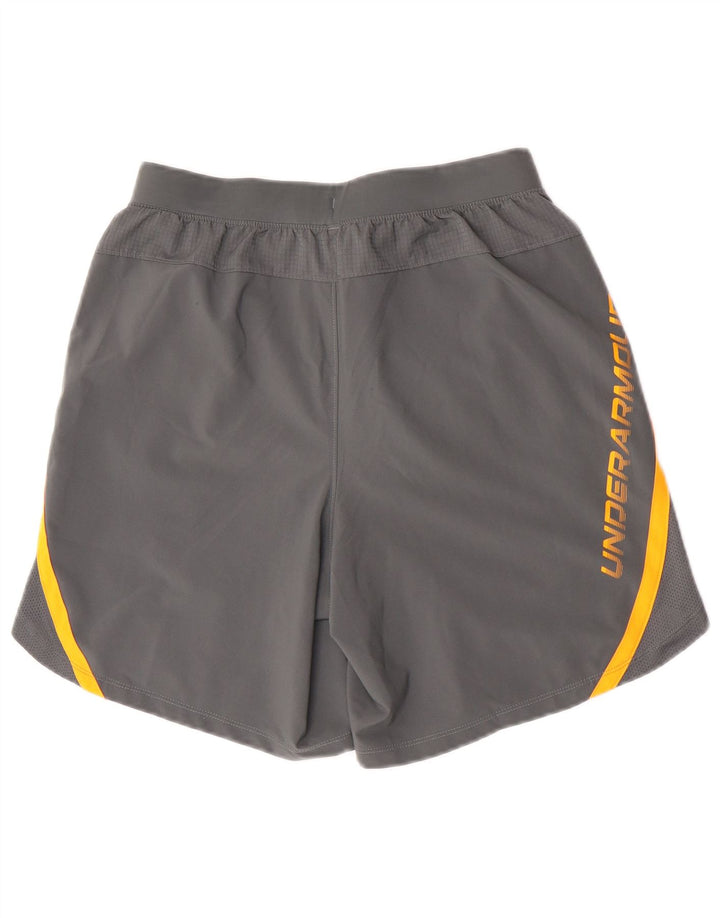 Under Armour Herre grafiske sportsshorts Medium Grå Colourblock Polyester