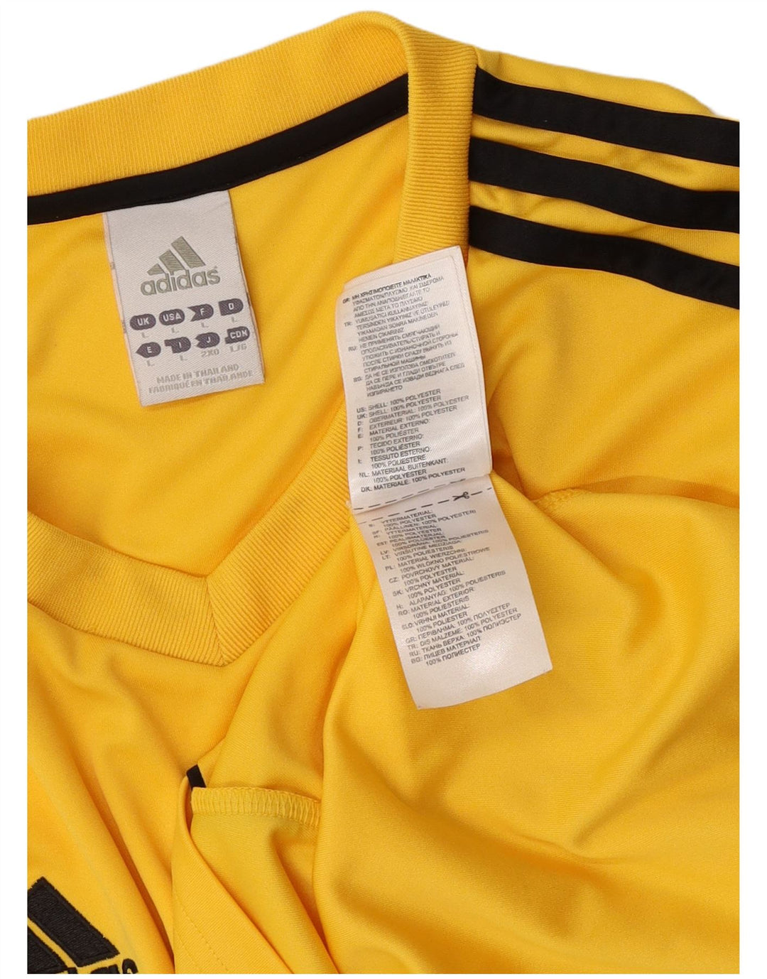 Adidas Herre Climalite T-Shirt Top Stor Gul Polyester