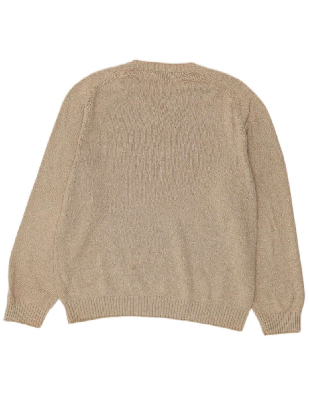 Gant Herre V-hals sweater XL Beige Bomuld