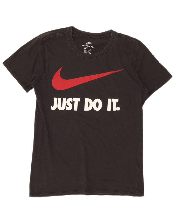 NIKE Herre Athletic Cut Grafisk T-Shirt Top Lille Sort