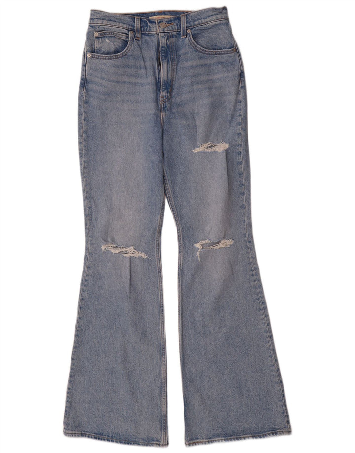 Levi's Kvinder Distressed High Rise Flared Jeans W29 L32 Blå Bomuld