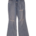 Levi's Kvinder Distressed High Rise Flared Jeans W29 L32 Blå Bomuld