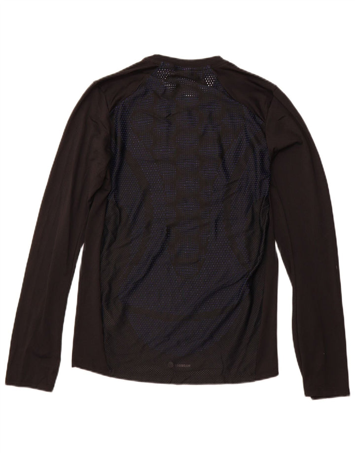 ADIDAS Mens Top Long Sleeve XS Black Polyester